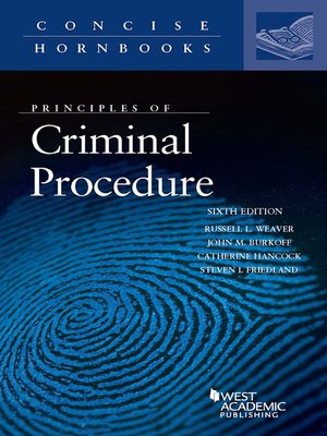 cover image of Principles of Criminal Procedure